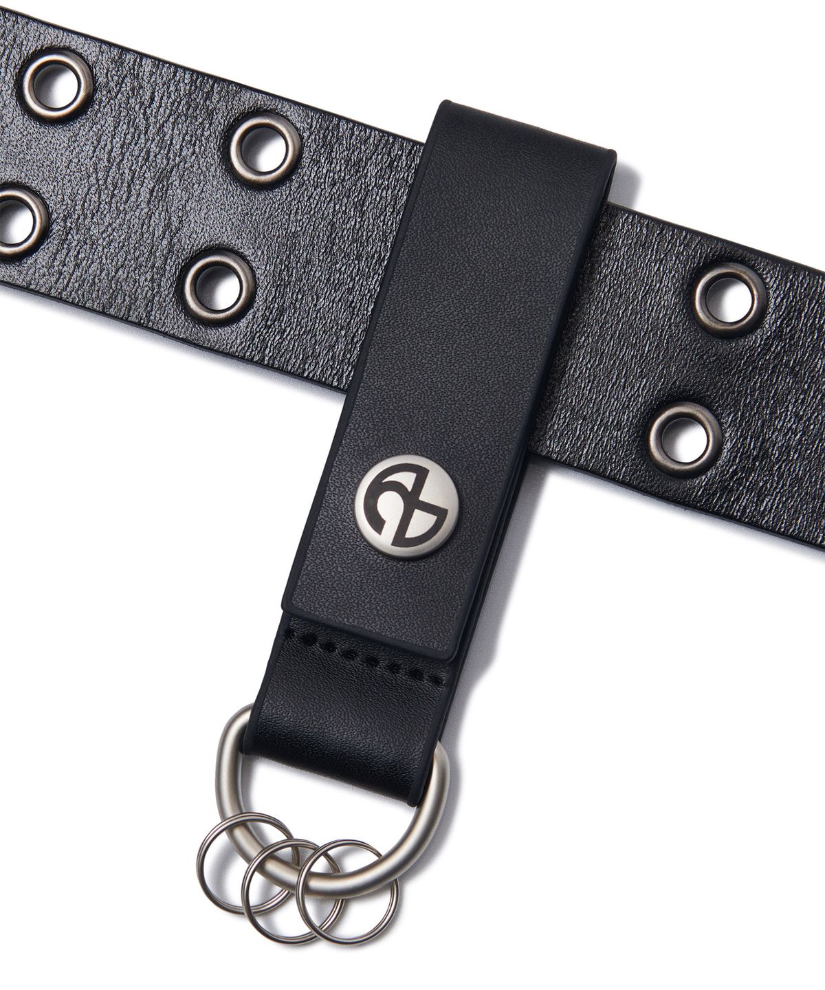 노매뉴얼(NOMANUAL) LEATHER KEY HOLDER - BLACK