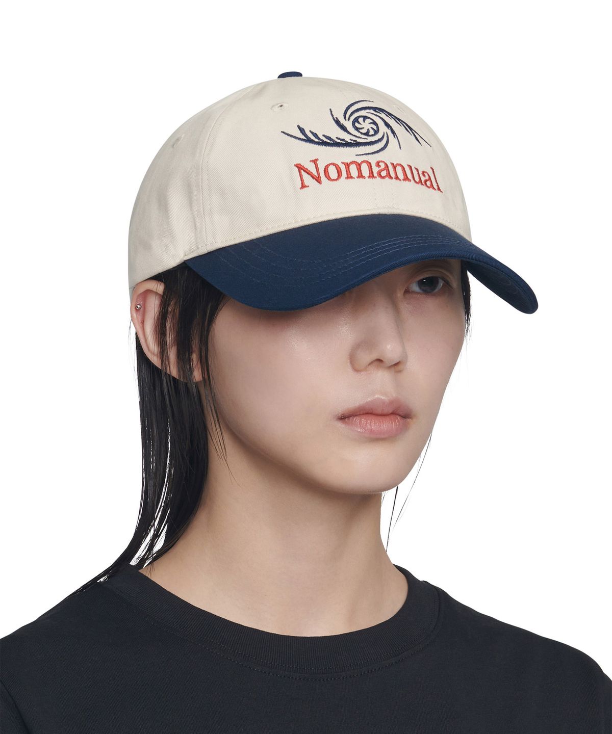 노매뉴얼(NOMANUAL) STORM BALL CAP - DARK NAVY