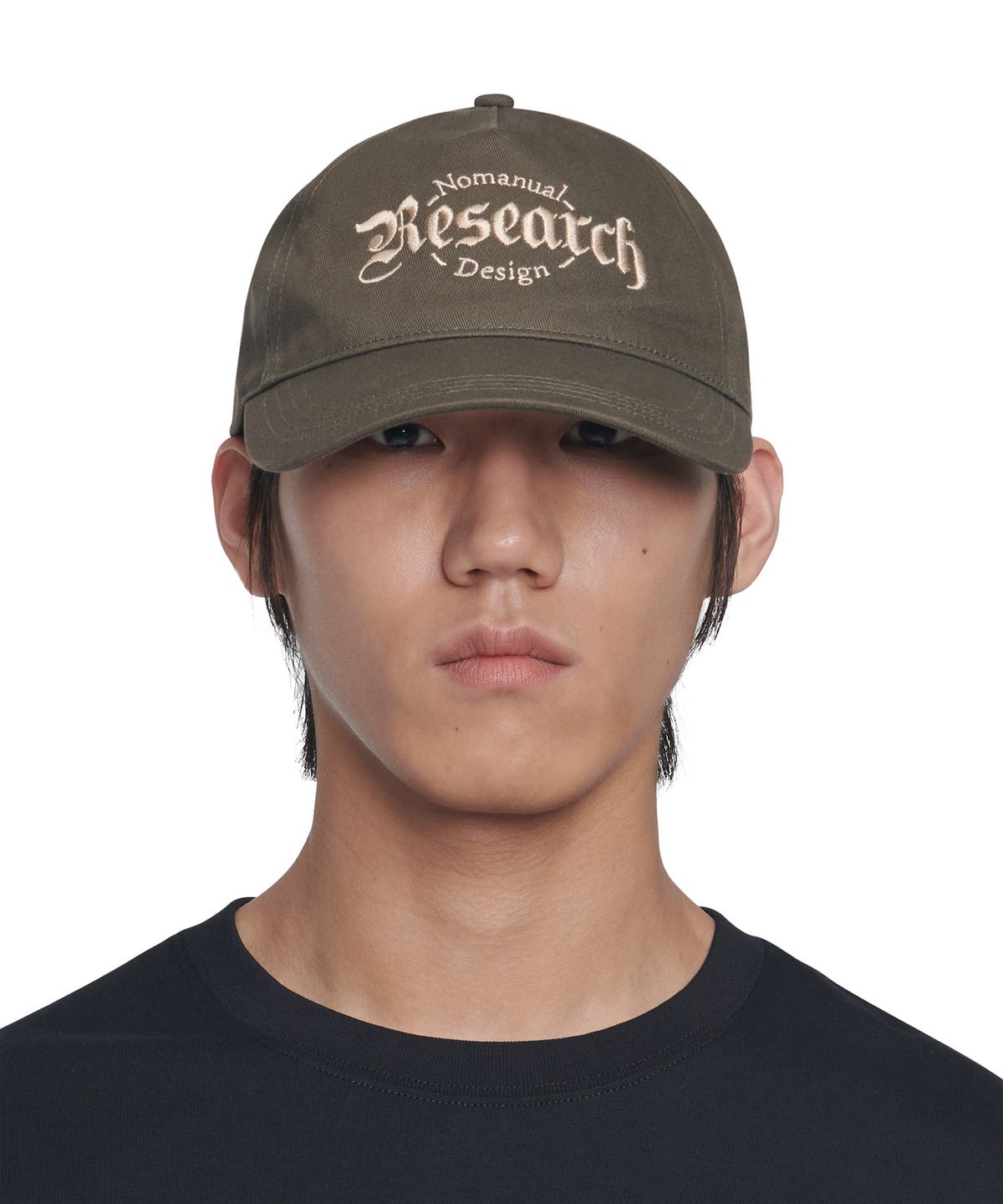 노매뉴얼(NOMANUAL) RESEARCH BALL CAP - CHARCOAL