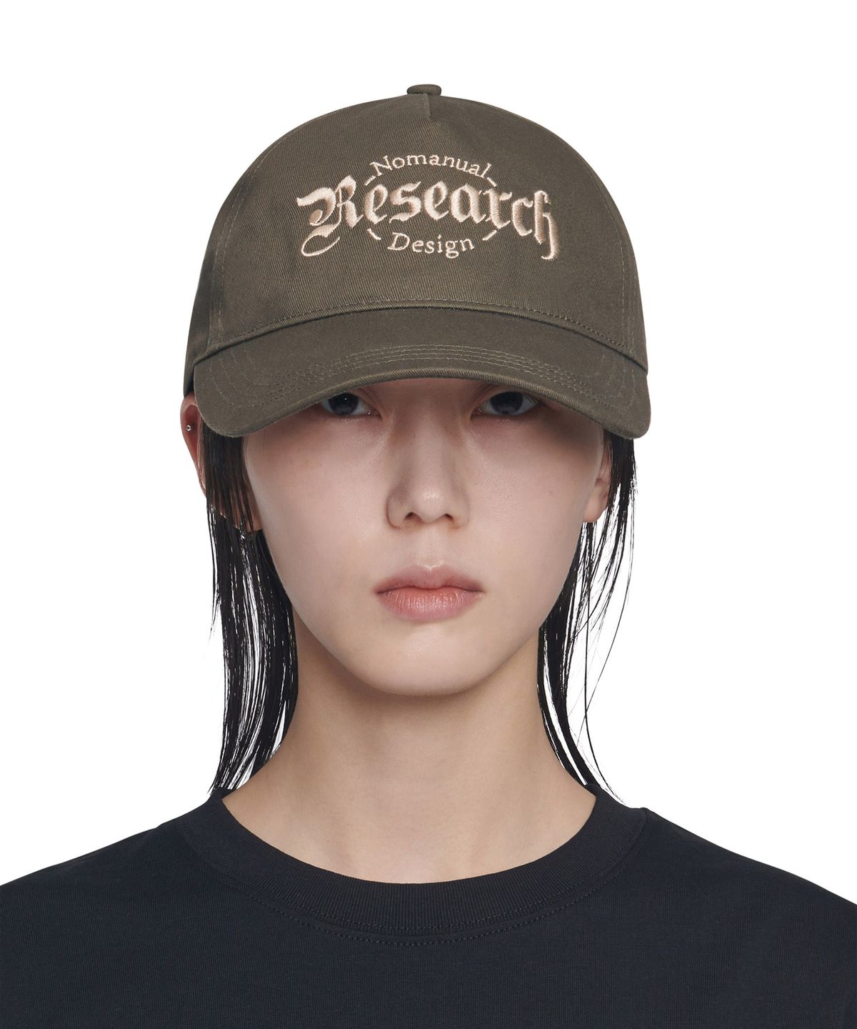 노매뉴얼(NOMANUAL) RESEARCH BALL CAP - CHARCOAL