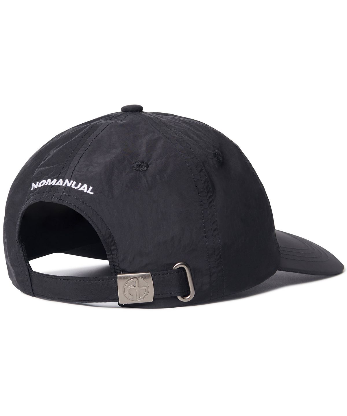 노매뉴얼(NOMANUAL) NM ANGEL NYLON BALL CAP - BLACK
