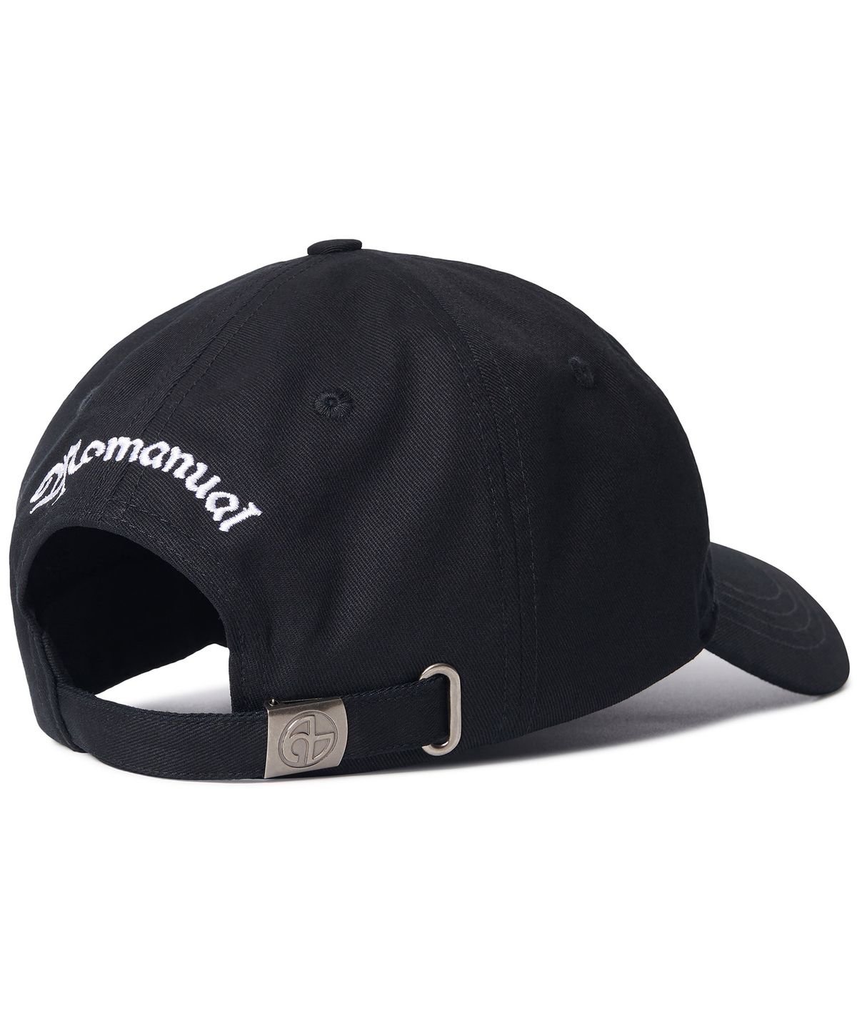 노매뉴얼(NOMANUAL) UPPERCASE LETTER N BALL CAP - BLACK