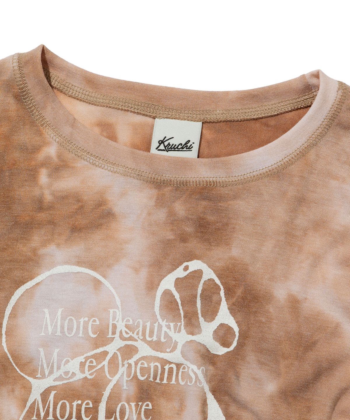 크루치(KRUCHI) More Tie dye long-sleeved (BEIGE) WOMENS