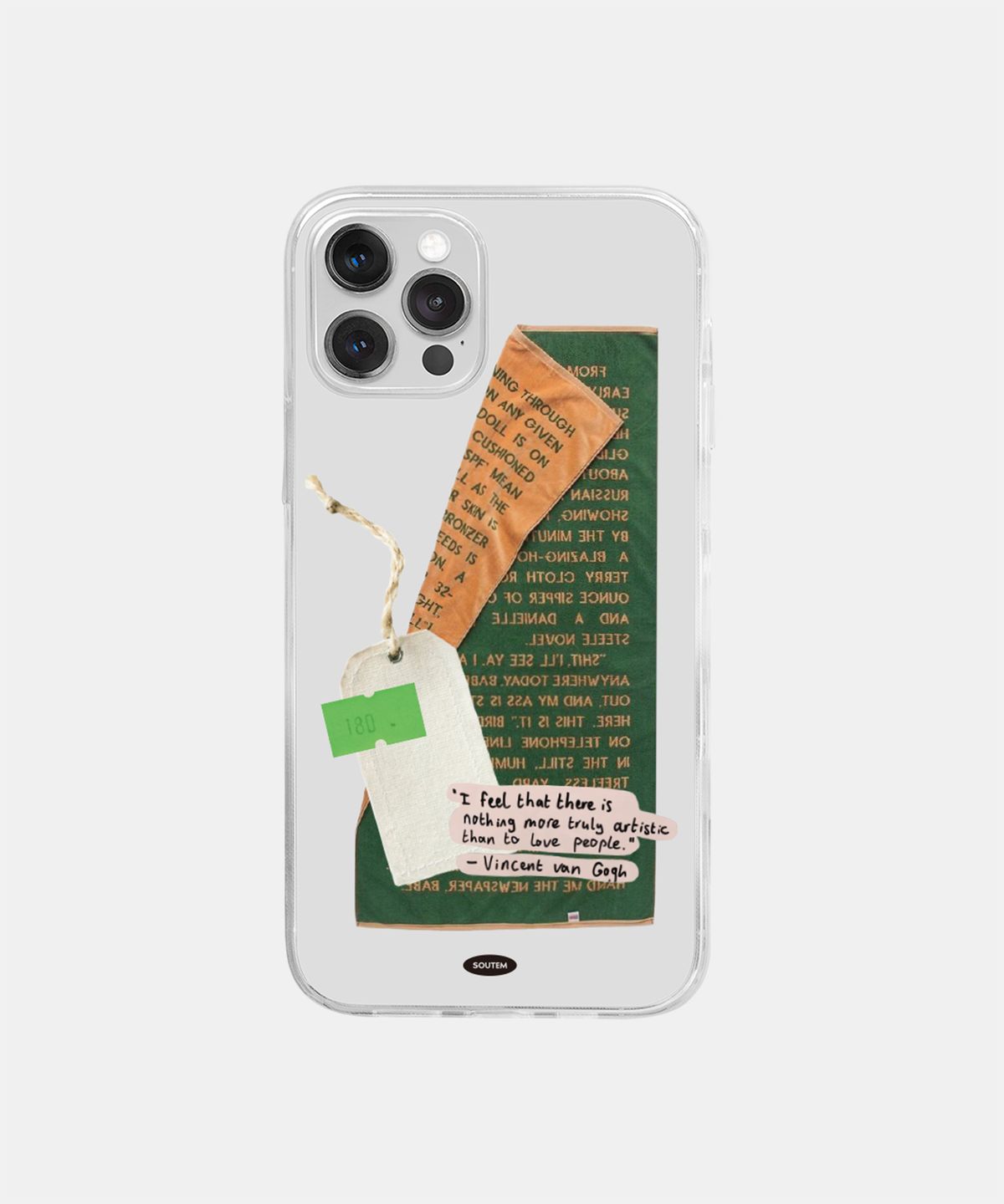 소유템(SOUTEM) Label Phone Case_Clear