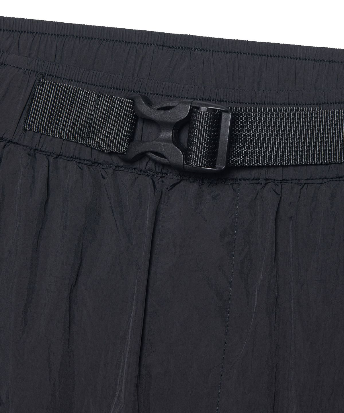 노매뉴얼(NOMANUAL) SHADE BELTED PANTS - BLACK