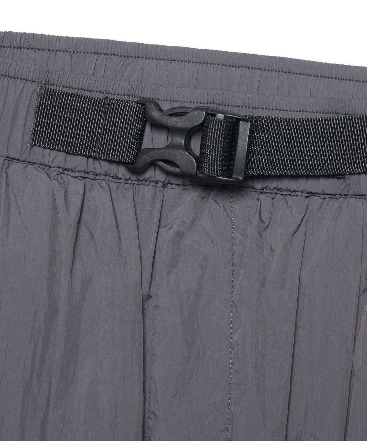 노매뉴얼(NOMANUAL) SHADE BELTED PANTS - CHARCOAL
