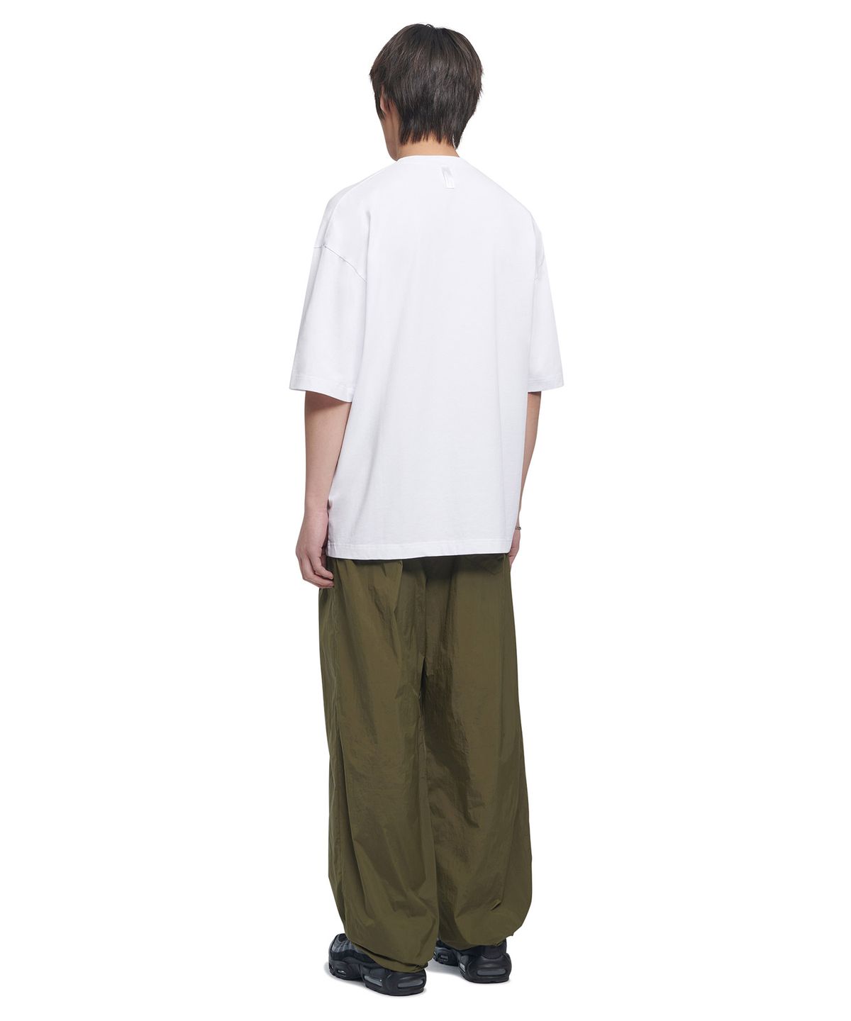 노매뉴얼(NOMANUAL) SHADE BELTED PANTS - KHAKI