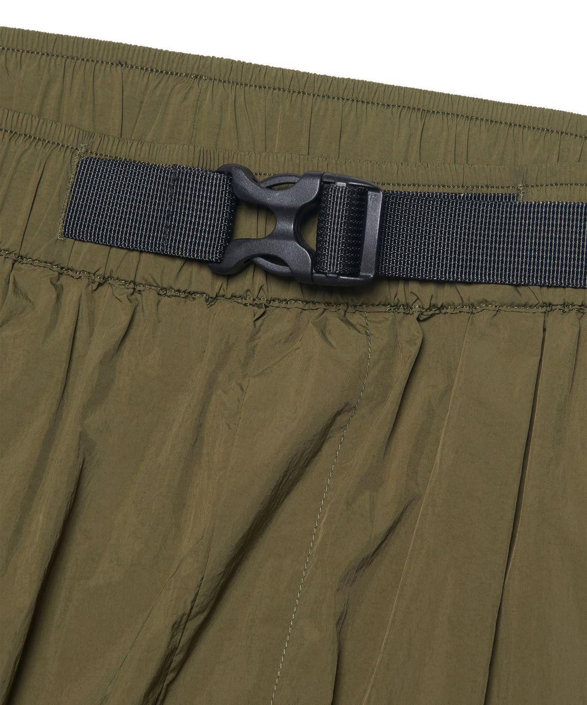 노매뉴얼(NOMANUAL) SHADE BELTED PANTS - KHAKI