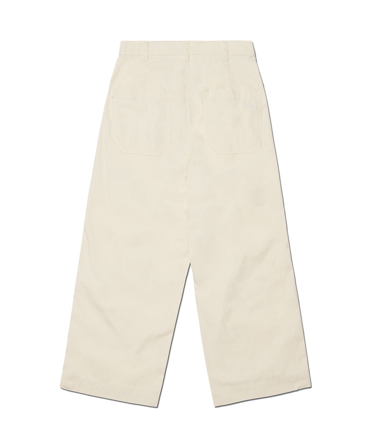 노매뉴얼(NOMANUAL) ROUGH CUT ONE TUCK PANTS - BEIGE