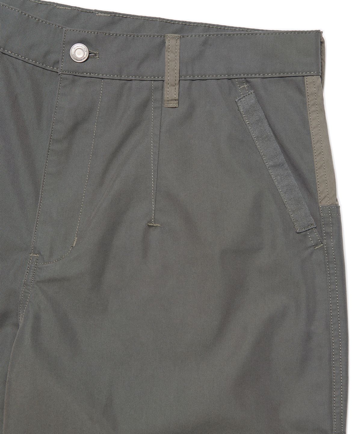 노매뉴얼(NOMANUAL) SIDE ZIPPER DOUBLE KNEE PANTS - KHAKI