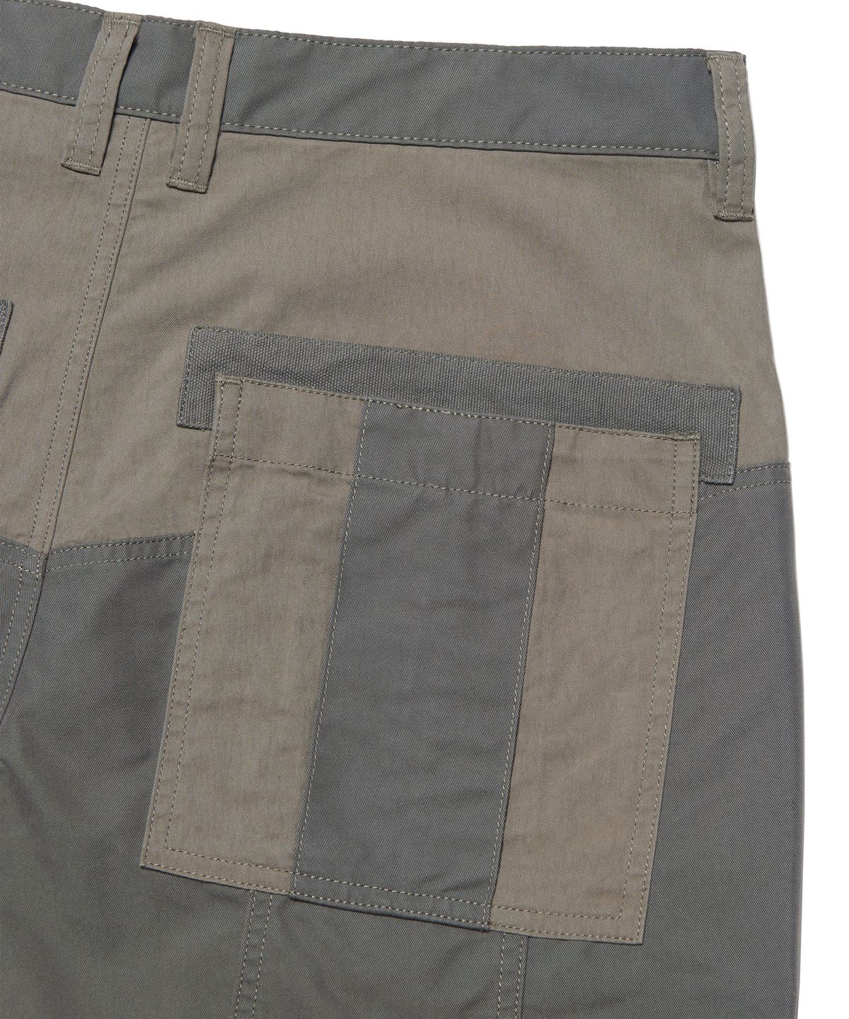 노매뉴얼(NOMANUAL) SIDE ZIPPER DOUBLE KNEE PANTS - KHAKI