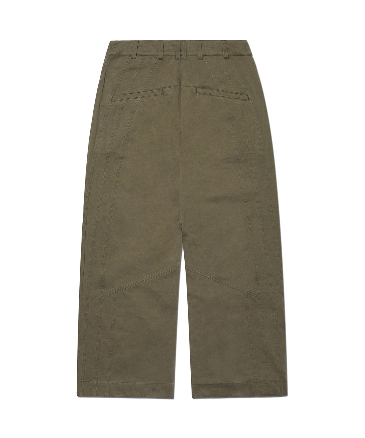 노매뉴얼(NOMANUAL) TILTED SIDE LINE PANTS - WASHED KHAKI