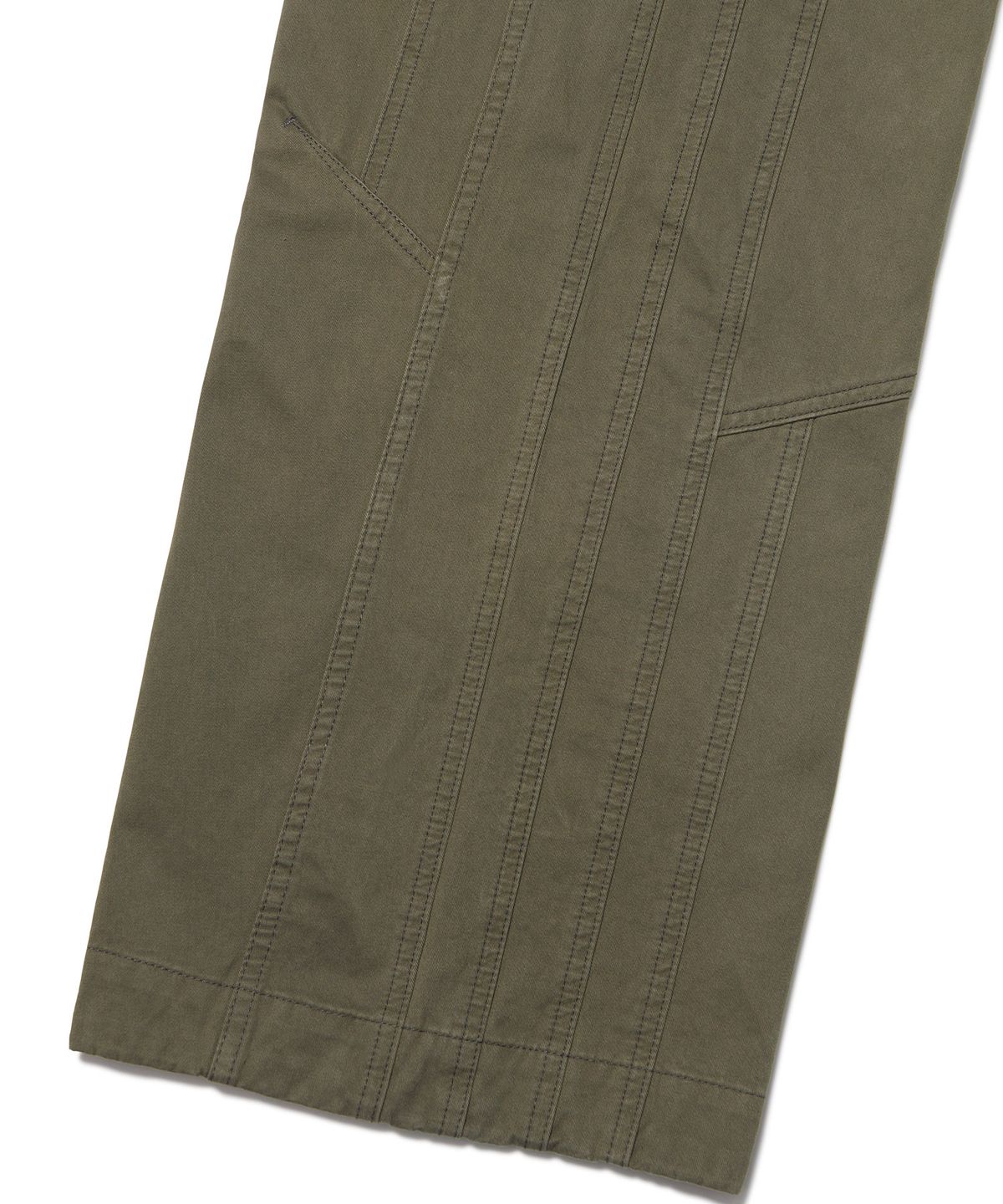노매뉴얼(NOMANUAL) TILTED SIDE LINE PANTS - WASHED KHAKI