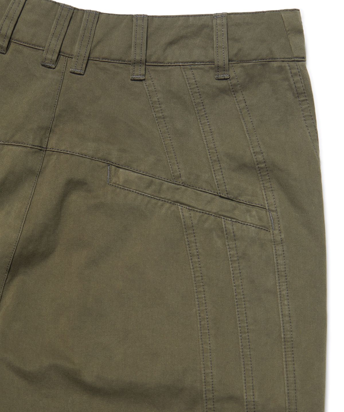 노매뉴얼(NOMANUAL) TILTED SIDE LINE PANTS - WASHED KHAKI