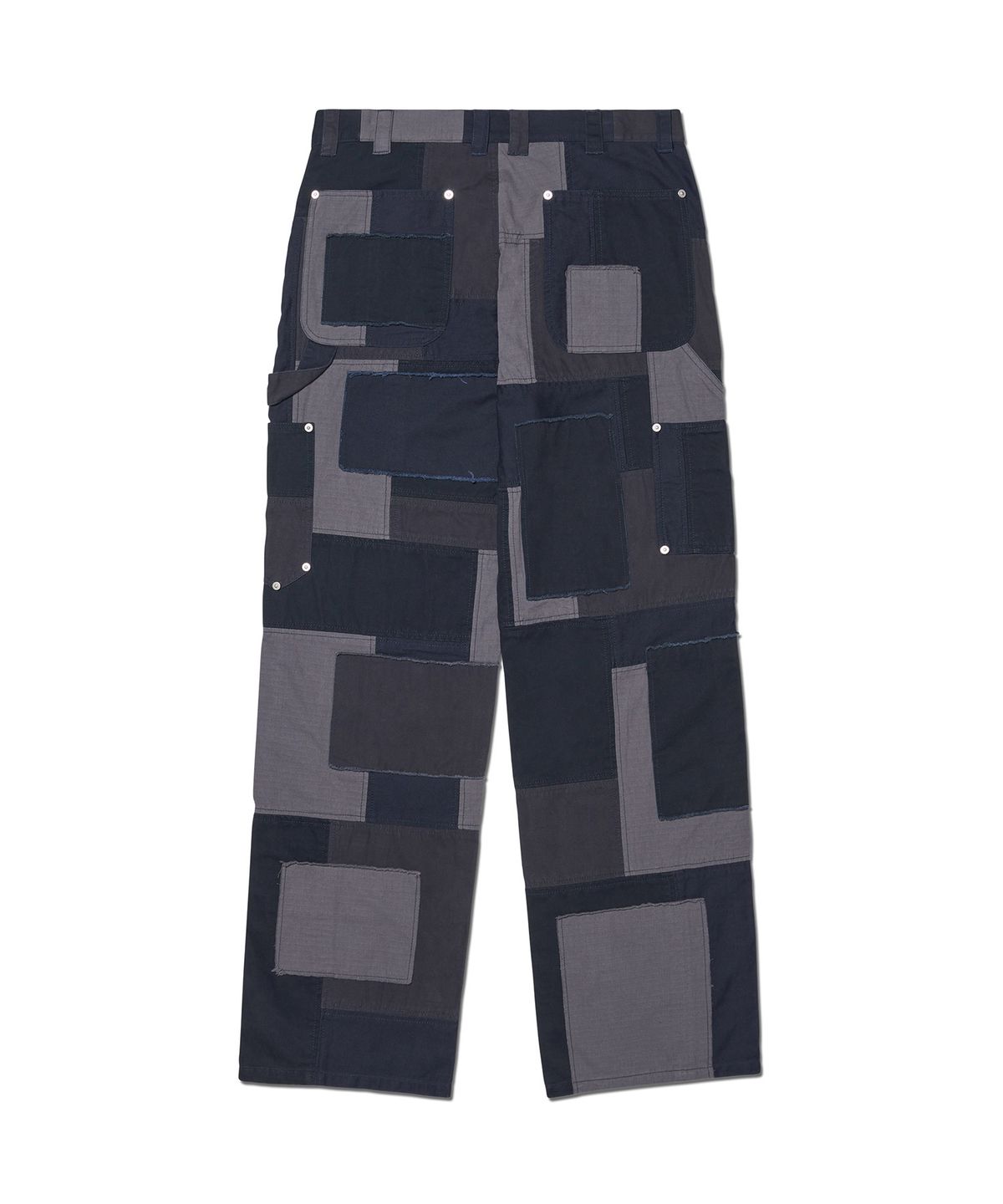 노매뉴얼(NOMANUAL) MULTI PANEL WORK PANTS - WASHED NAVY