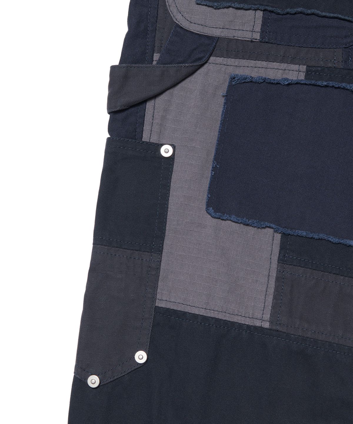 노매뉴얼(NOMANUAL) MULTI PANEL WORK PANTS - WASHED NAVY