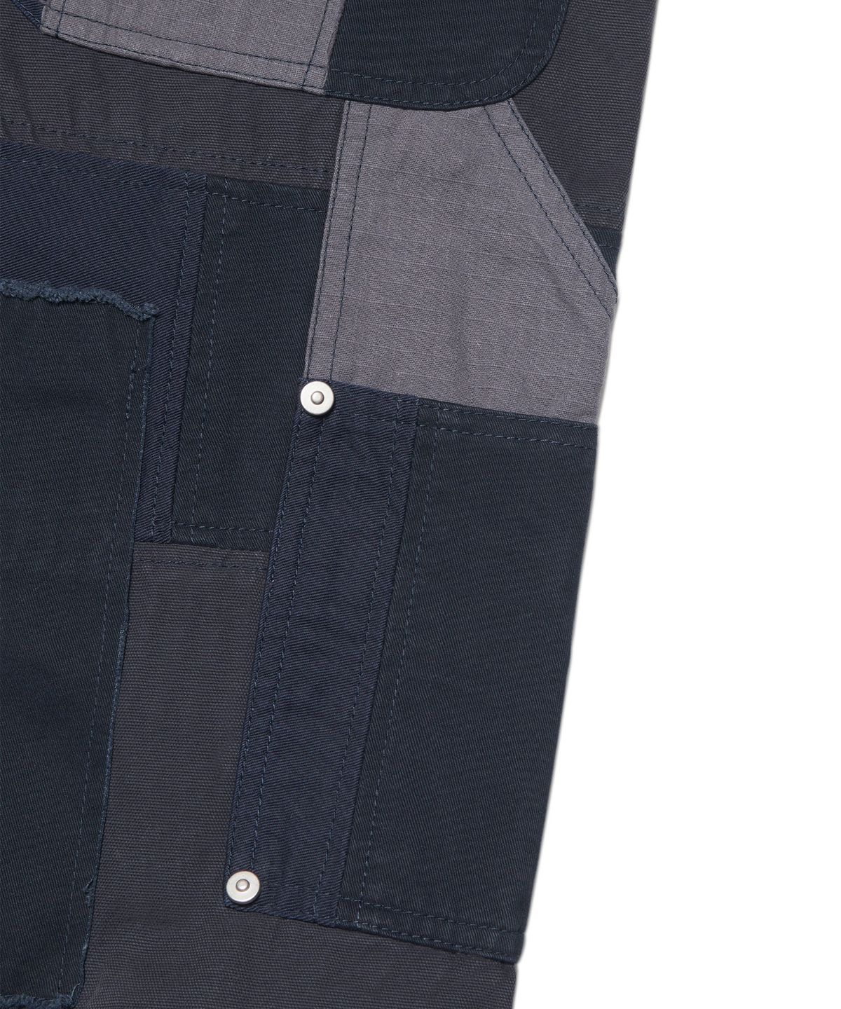 노매뉴얼(NOMANUAL) MULTI PANEL WORK PANTS - WASHED NAVY