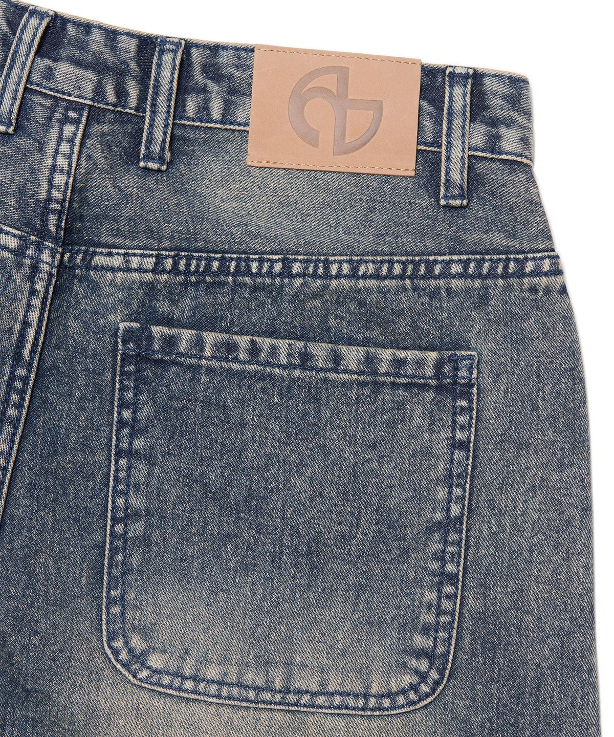 노매뉴얼(NOMANUAL) B.C.L DENIM PANTS - WASHED BLUE