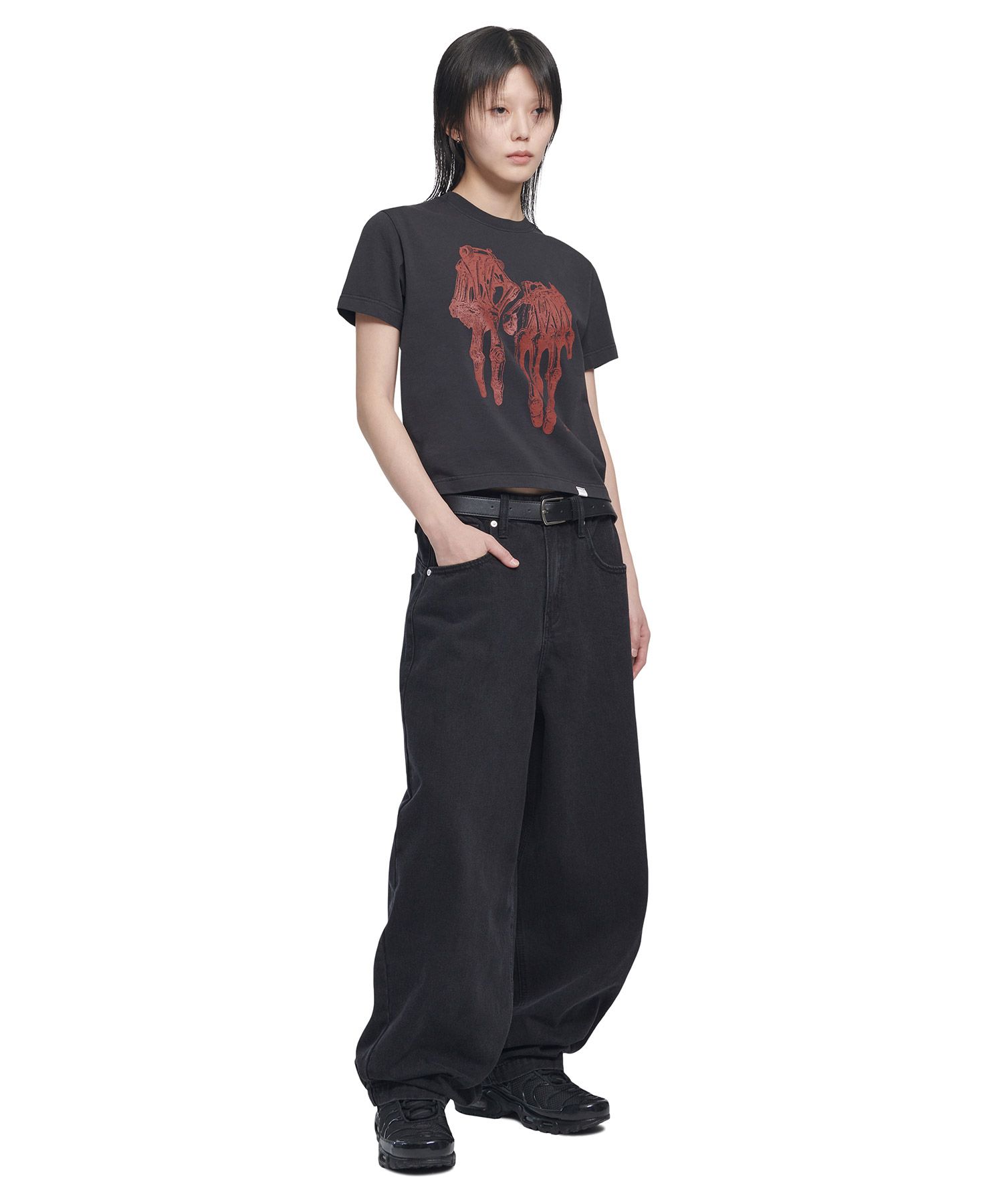 MUSINSA | NOMANUAL RAW VISION DENIM PANTS - WASHED BLACK