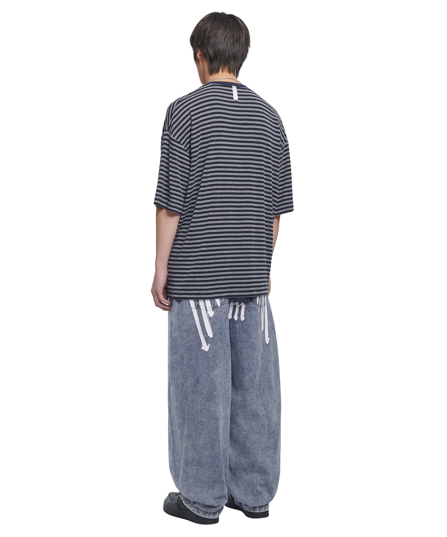 MUSINSA公式 | NOMANUAL RAW VISION DENIM PANTS - WHITE BLUE