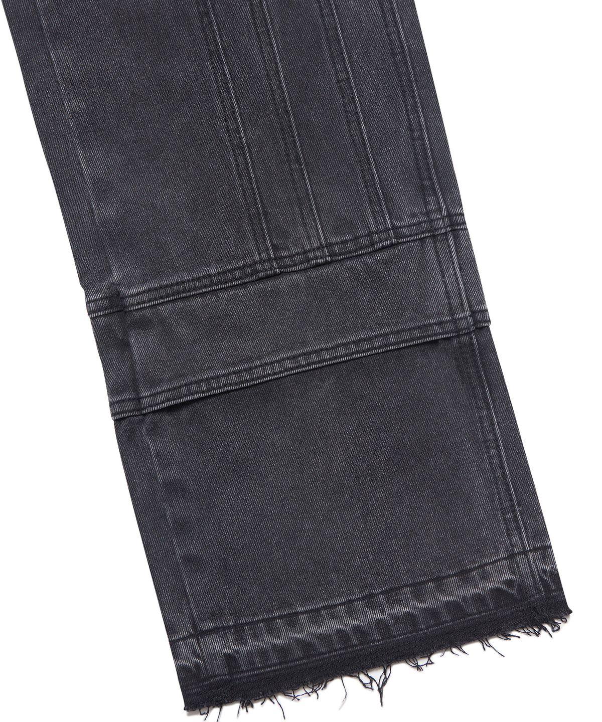 노매뉴얼(NOMANUAL) WASHED DENIM WORK PANTS - WASHED BLACK
