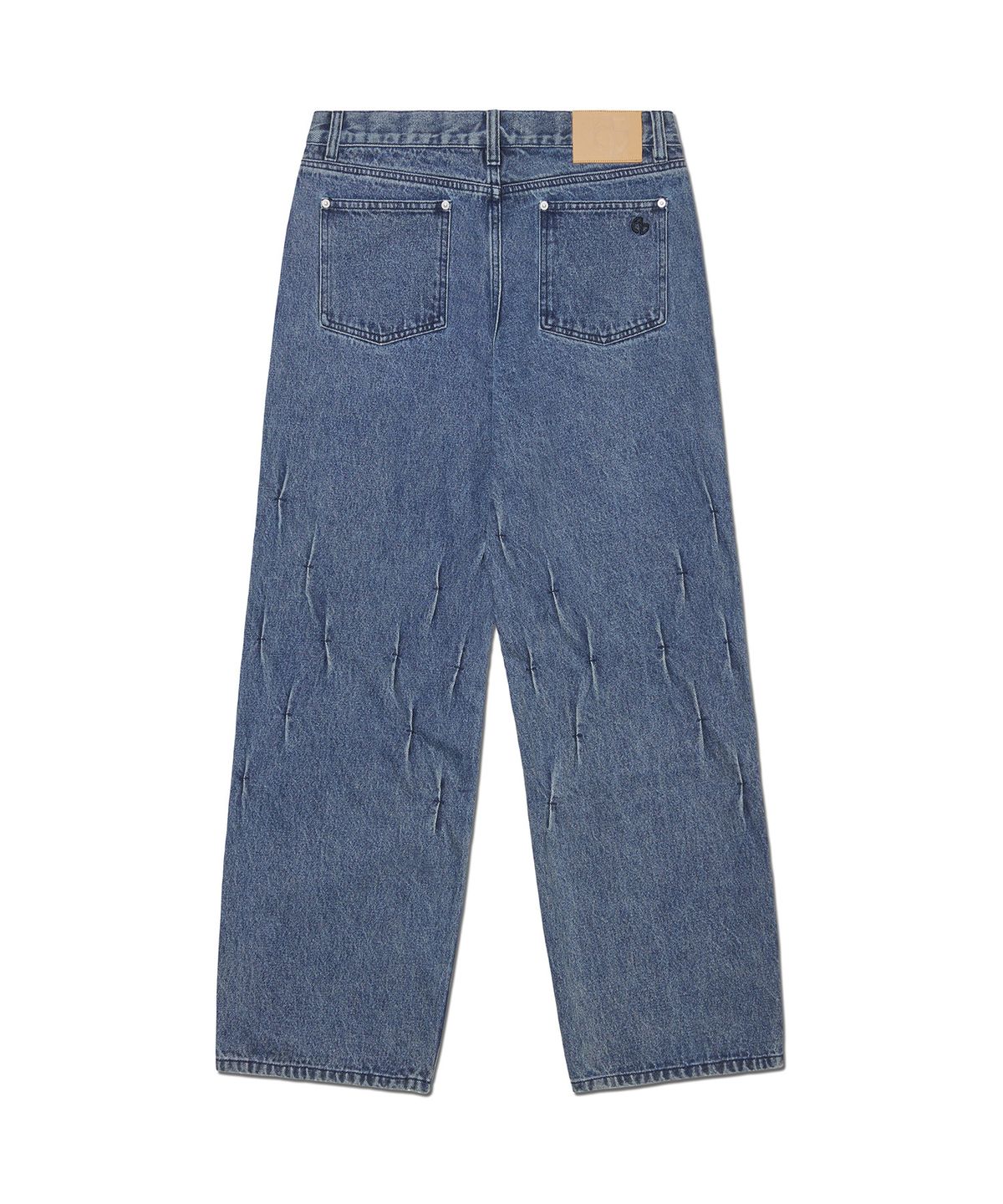 노매뉴얼(NOMANUAL) K.T DENIM PANTS - WASHED BLUE