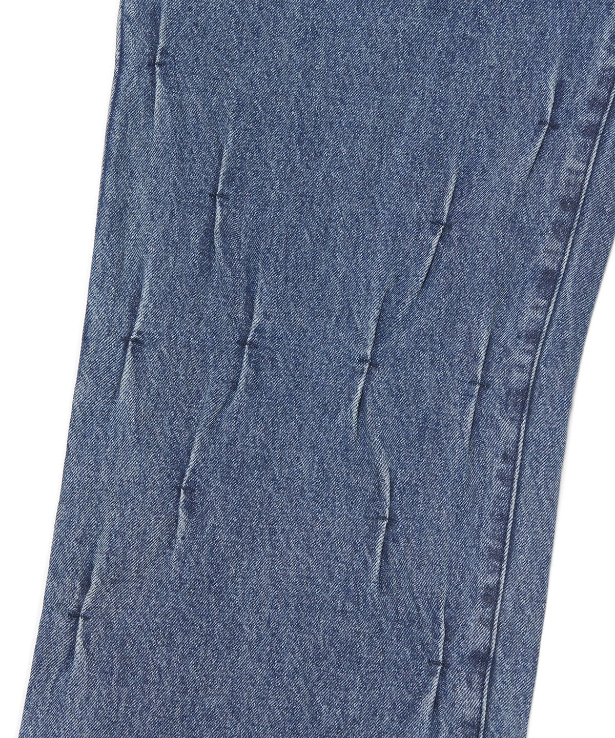 노매뉴얼(NOMANUAL) K.T DENIM PANTS - WASHED BLUE