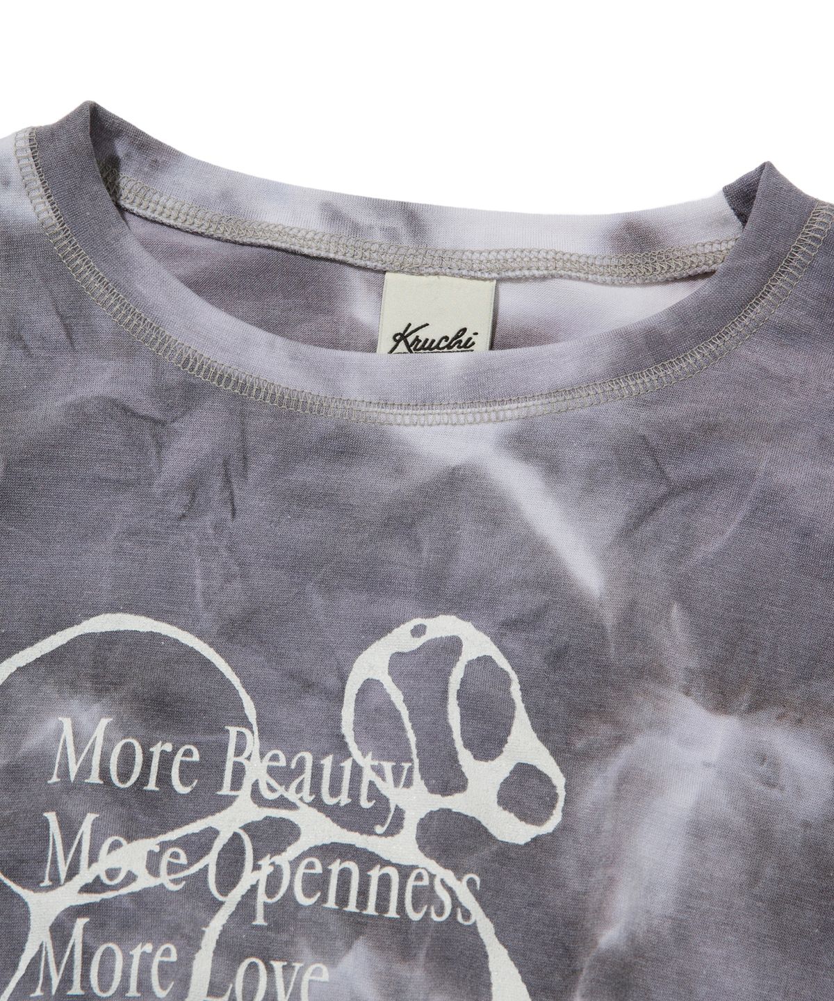 크루치(KRUCHI) More Tie dye long-sleeved (GREY) WOMENS