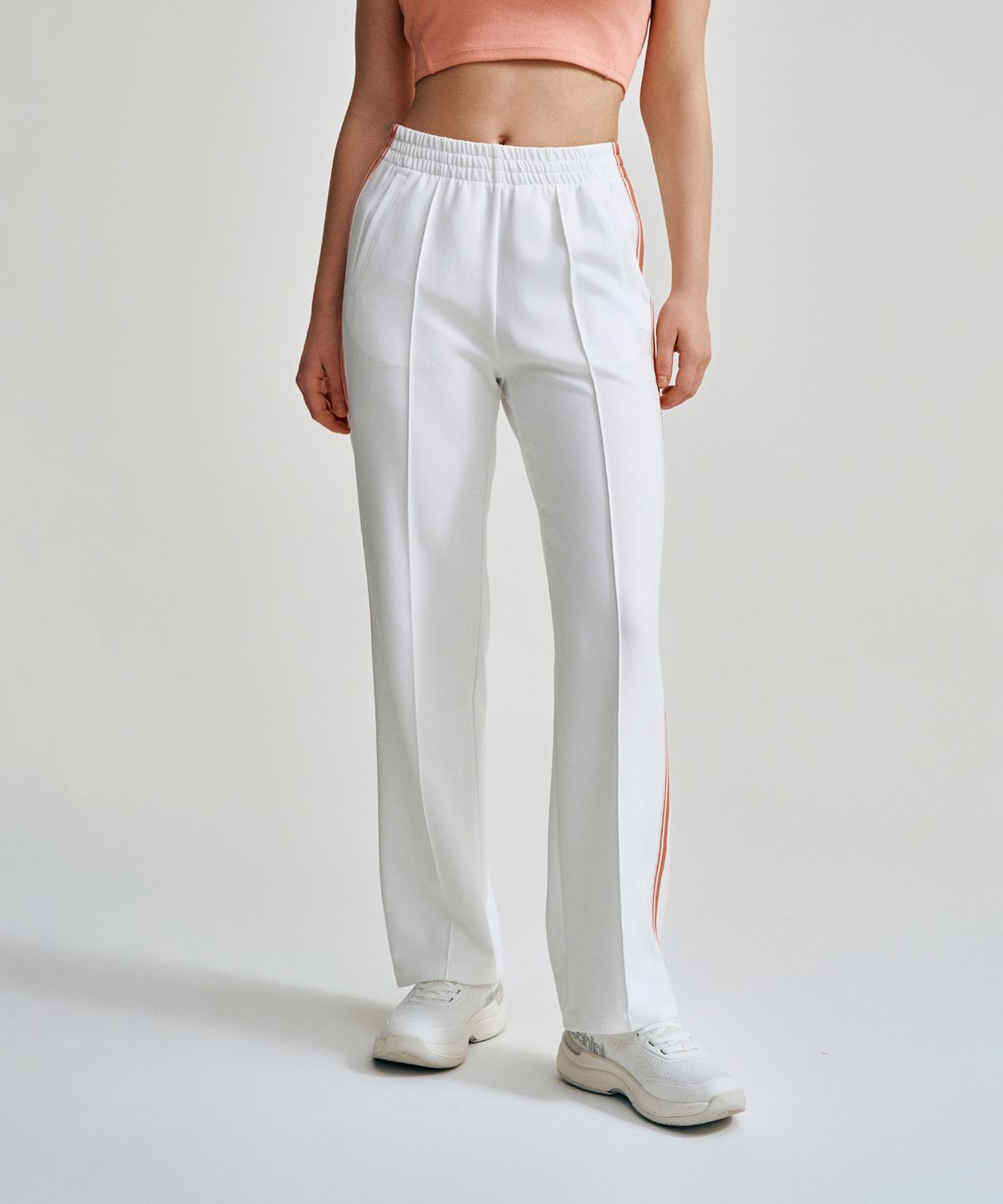 세르지오 타키니(SERGIO TACCHINI) W 쿠쉬라이트 다마린도 트랙 팬츠 (White)