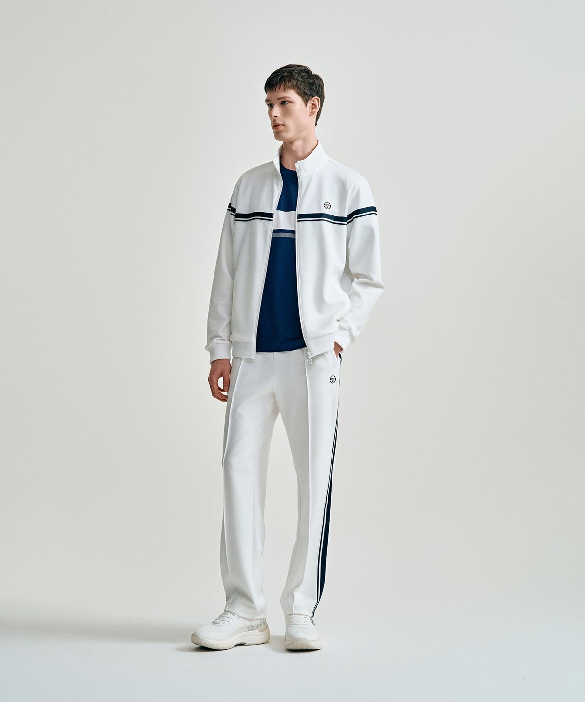 세르지오 타키니(SERGIO TACCHINI) M 쿠쉬라이트 다마린도 트랙 팬츠 (White)