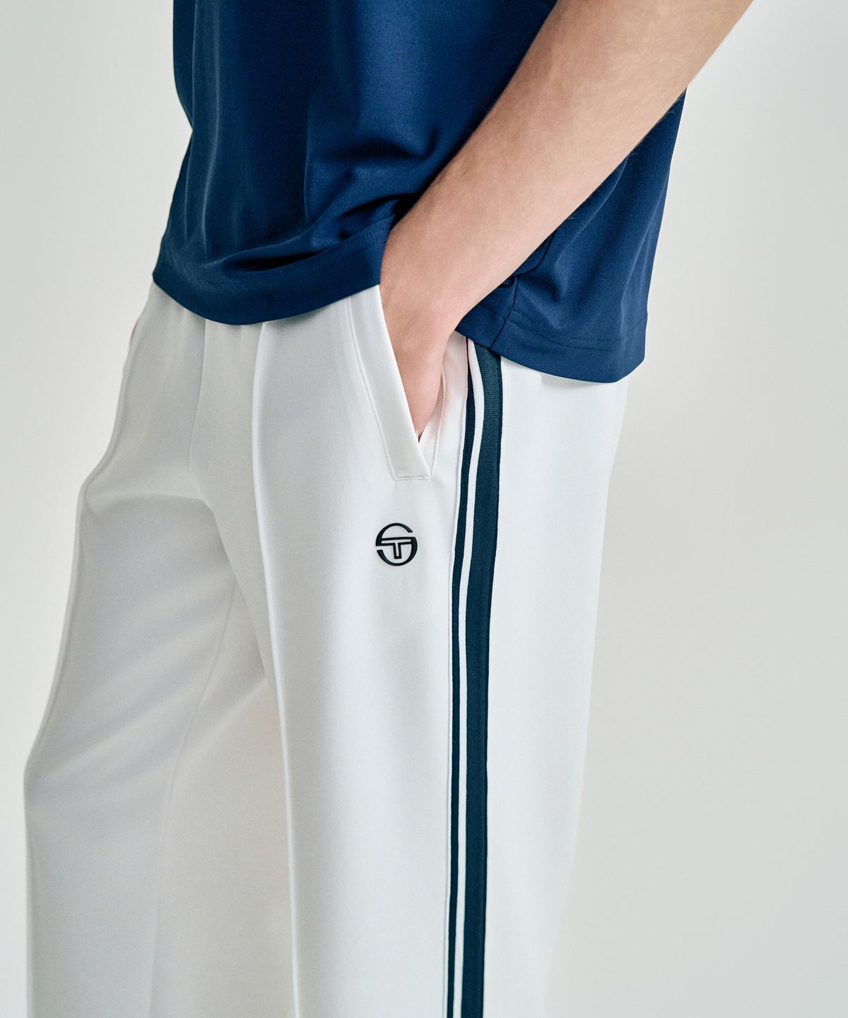 세르지오 타키니(SERGIO TACCHINI) M 쿠쉬라이트 다마린도 트랙 팬츠 (White)
