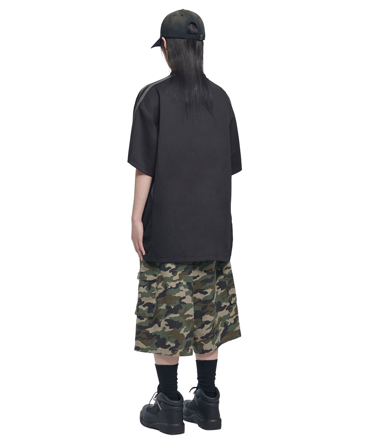 노매뉴얼(NOMANUAL) D.P CARGO BERMUDA PANTS - CAMOUFLAGE