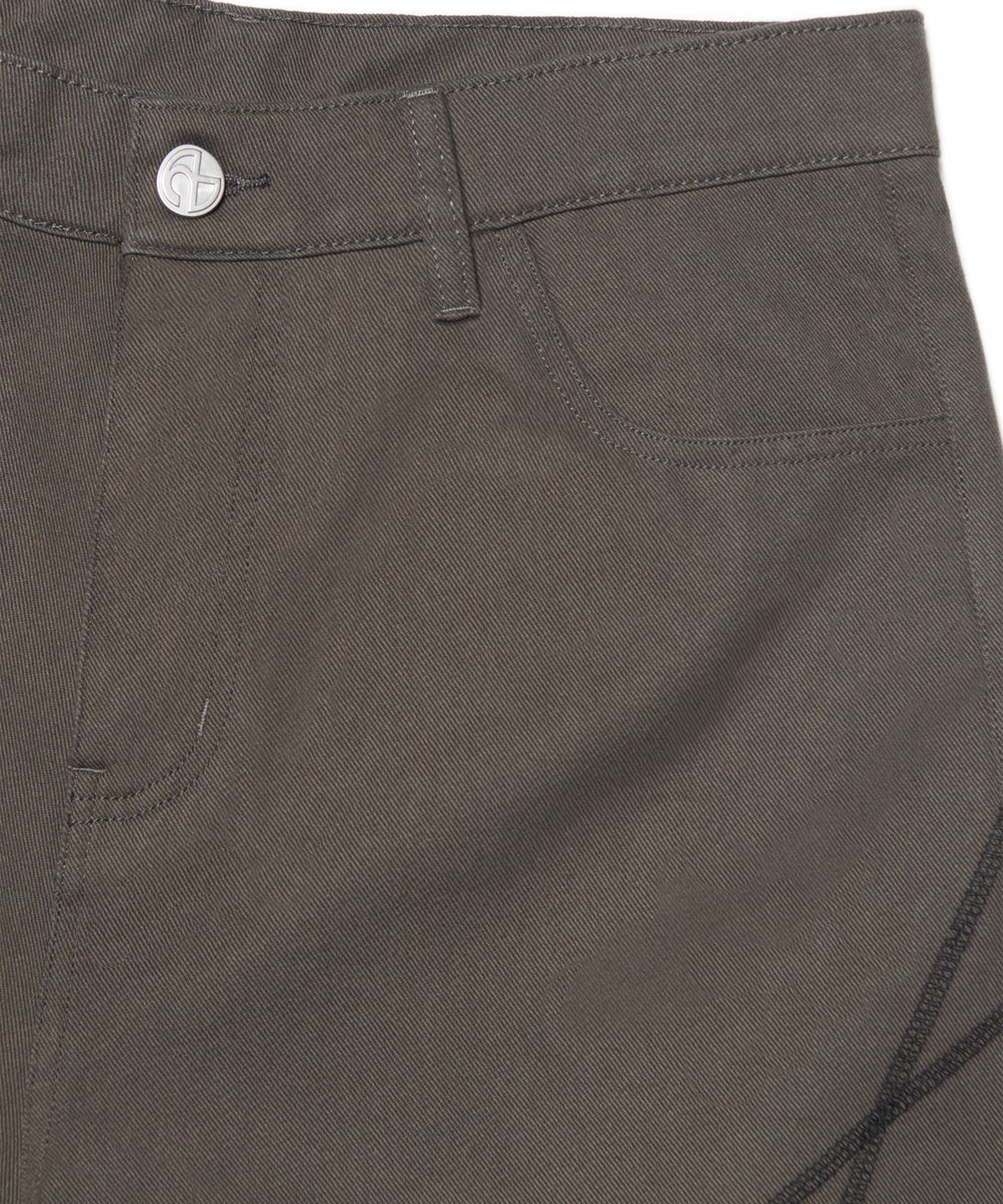 노매뉴얼(NOMANUAL) S.L BERMUDA PANTS - CHARCOAL
