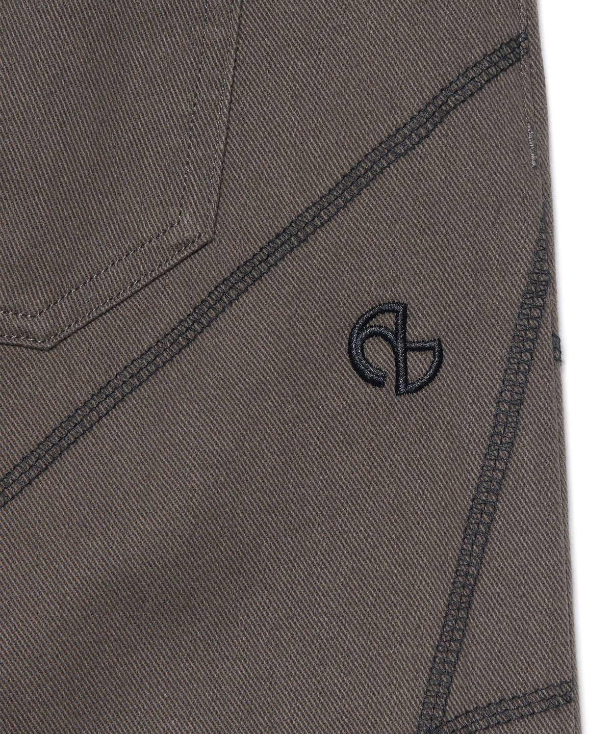 노매뉴얼(NOMANUAL) S.L BERMUDA PANTS - CHARCOAL