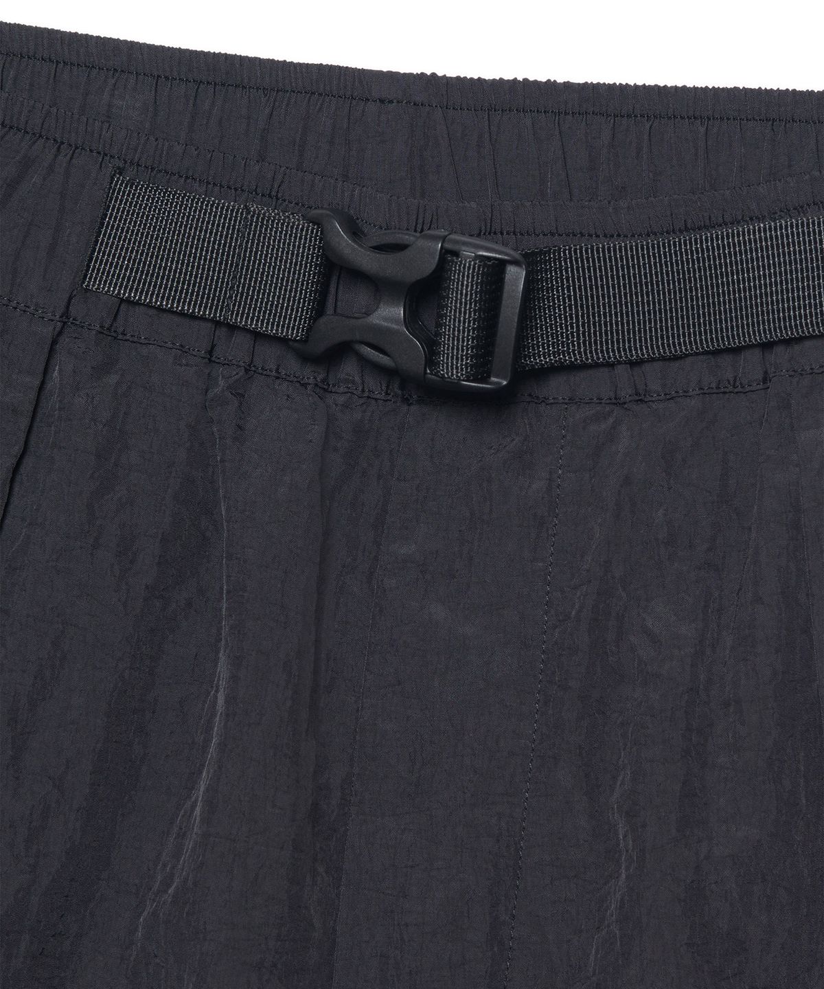 노매뉴얼(NOMANUAL) SHADE BELTED SHORTS - BLACK