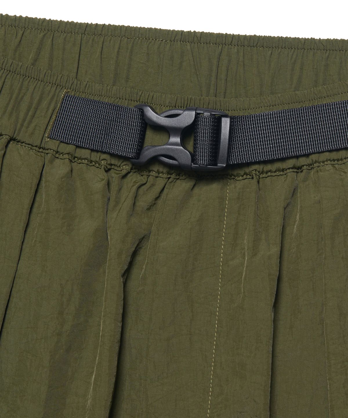 노매뉴얼(NOMANUAL) SHADE BELTED SHORTS - KHAKI