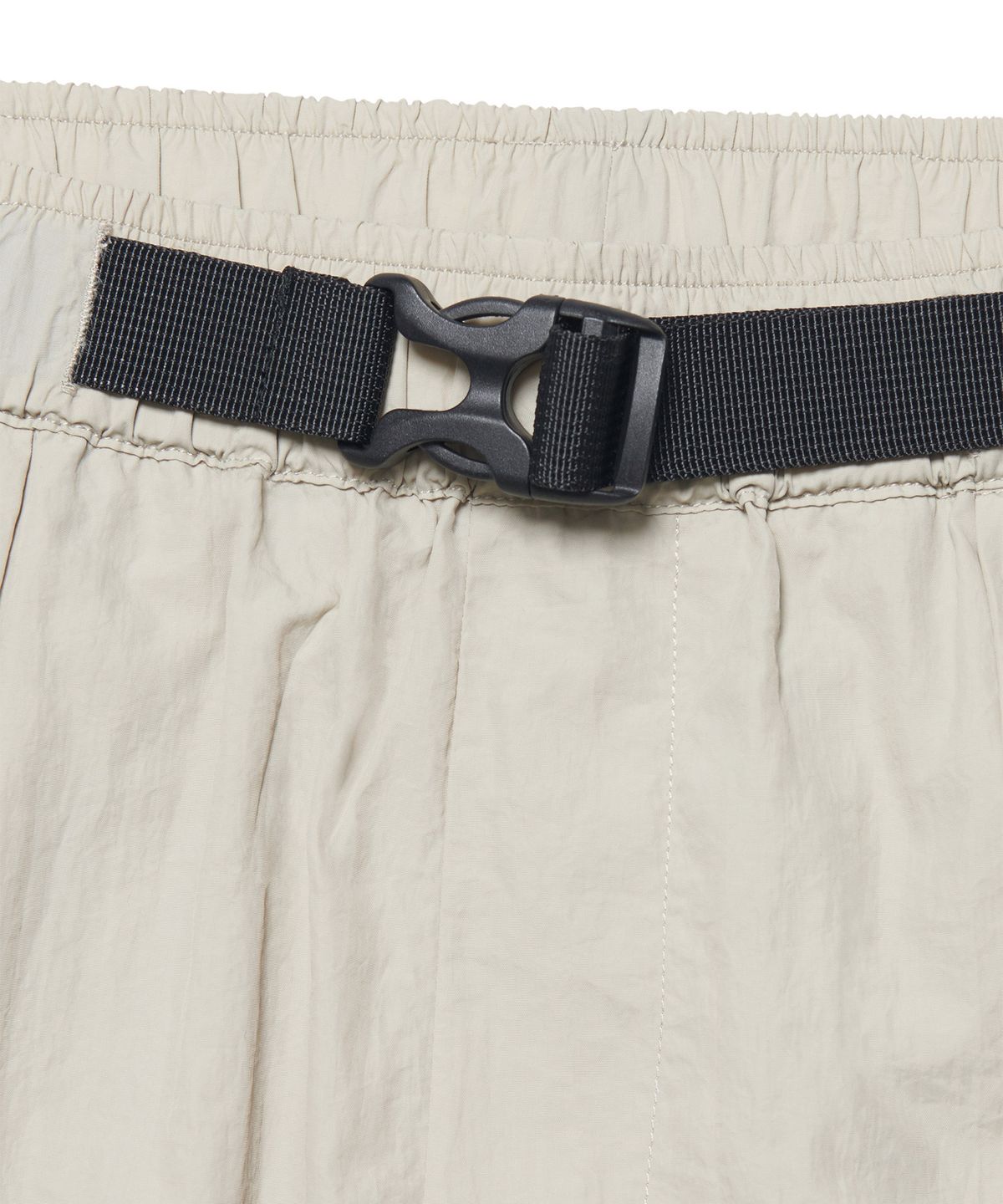 노매뉴얼(NOMANUAL) SHADE BELTED SHORTS - SAND GRAY