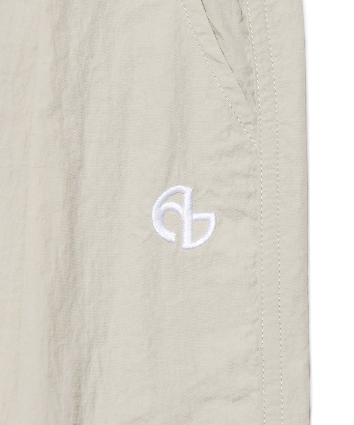 노매뉴얼(NOMANUAL) SHADE BELTED SHORTS - SAND GRAY