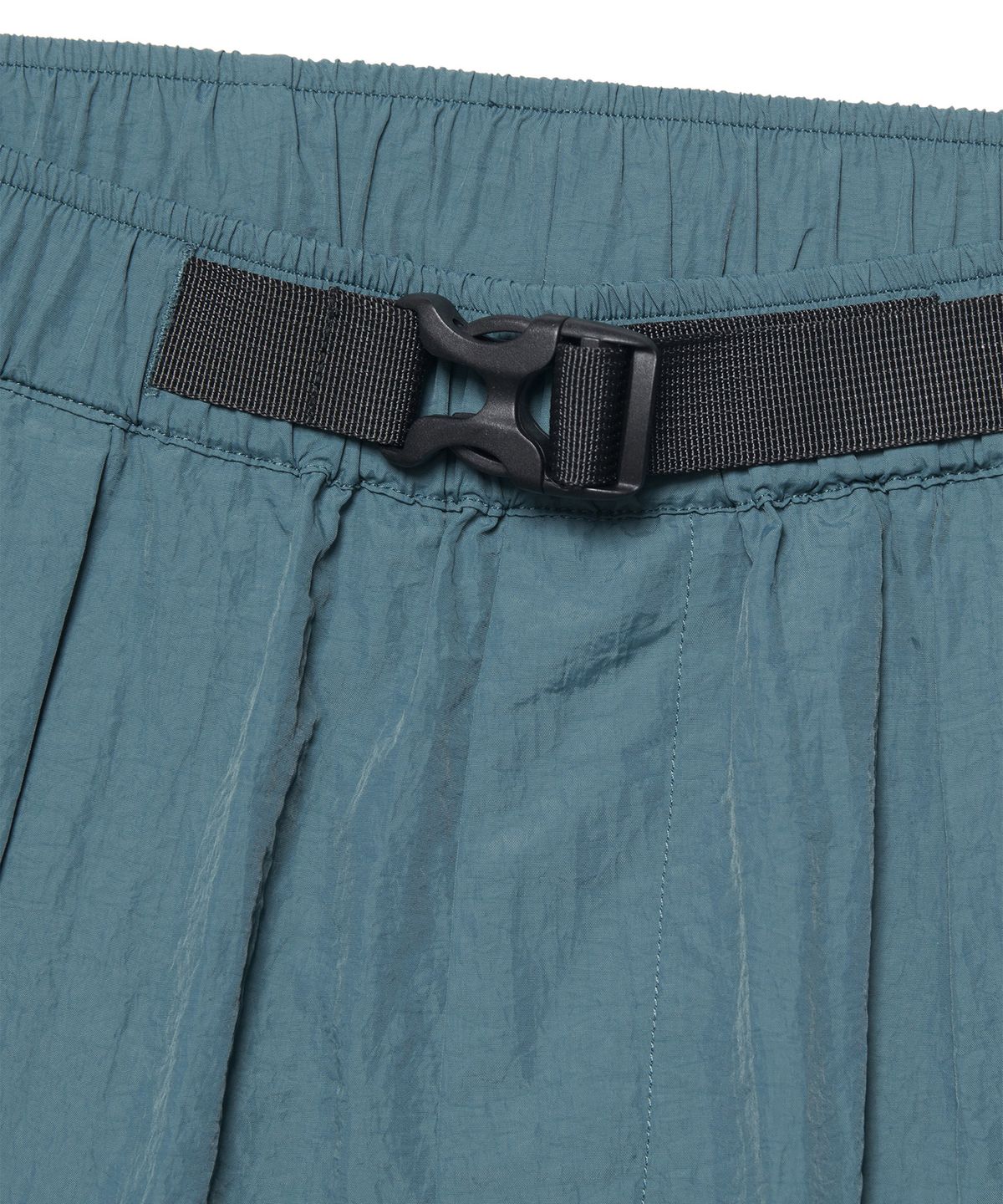 노매뉴얼(NOMANUAL) SHADE BELTED SHORTS - WHALE BLUE