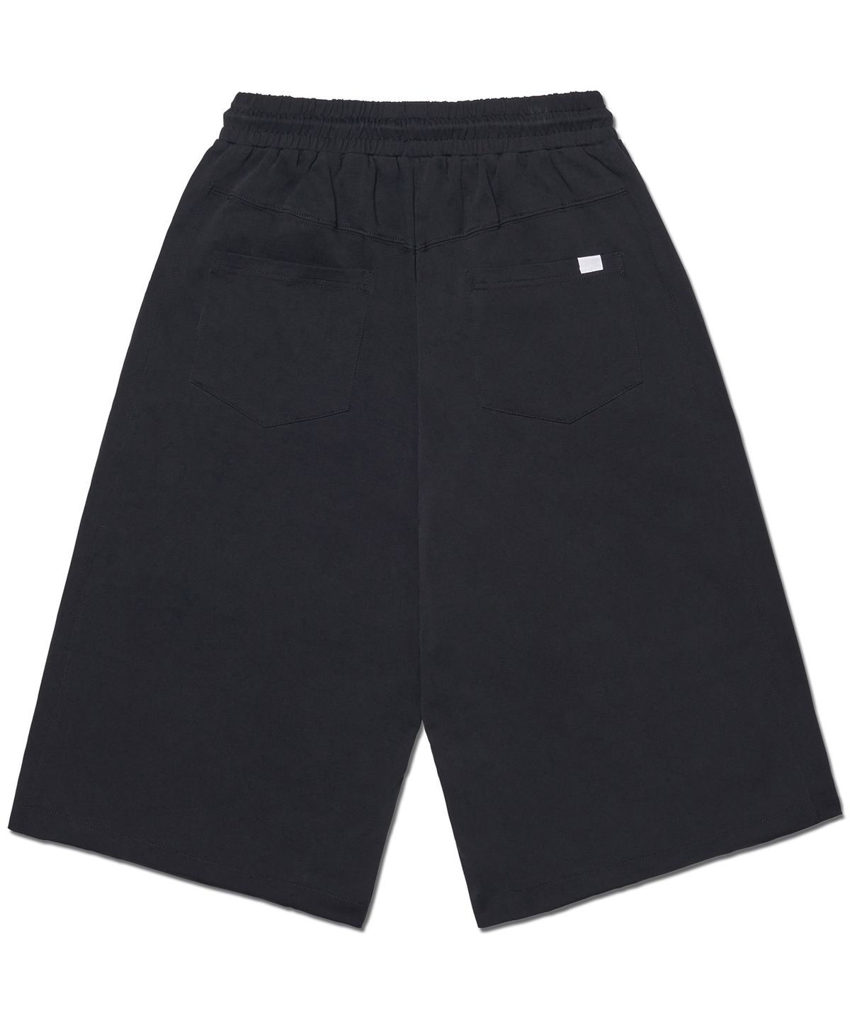 노매뉴얼(NOMANUAL) MOLTING BERMUDA SWEATPANTS - BLACK
