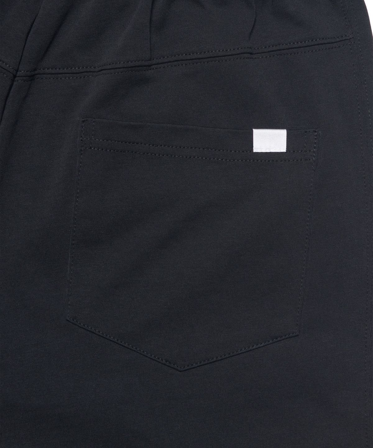노매뉴얼(NOMANUAL) MOLTING BERMUDA SWEATPANTS - BLACK