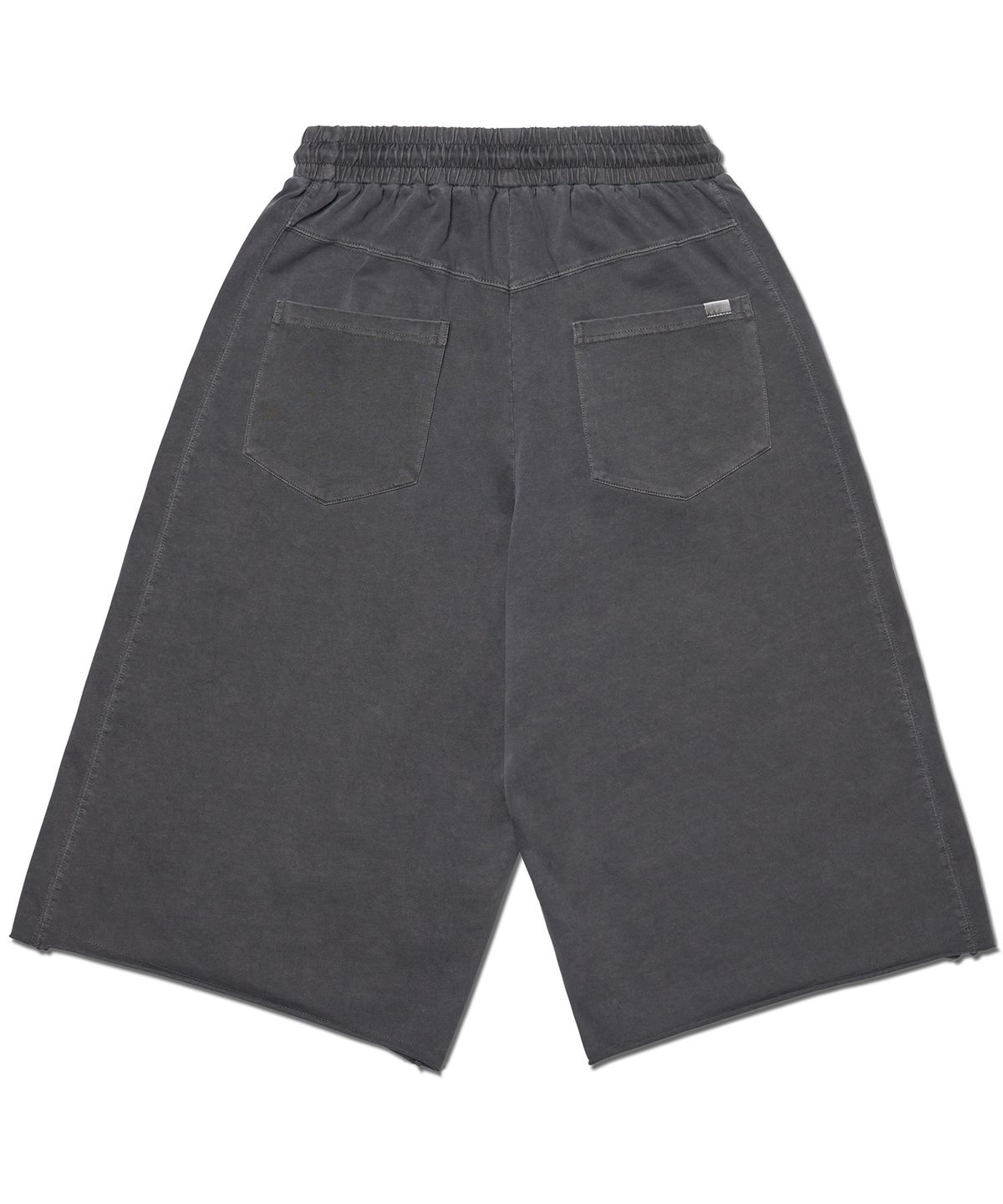 노매뉴얼(NOMANUAL) MOLTING BERMUDA SWEATPANTS - CHARCOAL