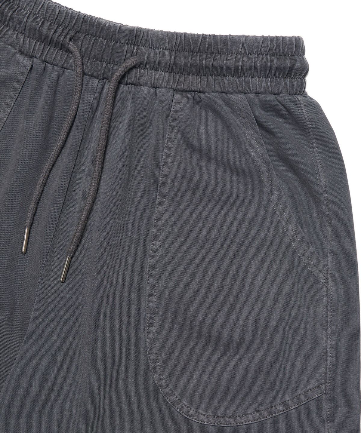 노매뉴얼(NOMANUAL) MOLTING BERMUDA SWEATPANTS - CHARCOAL