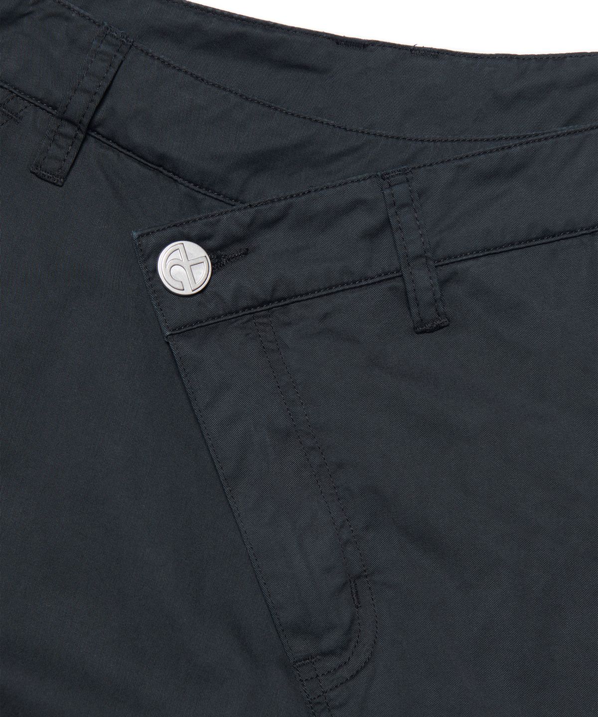 노매뉴얼(NOMANUAL) TWISTED CARGO SHORTS - WASHED BLACK