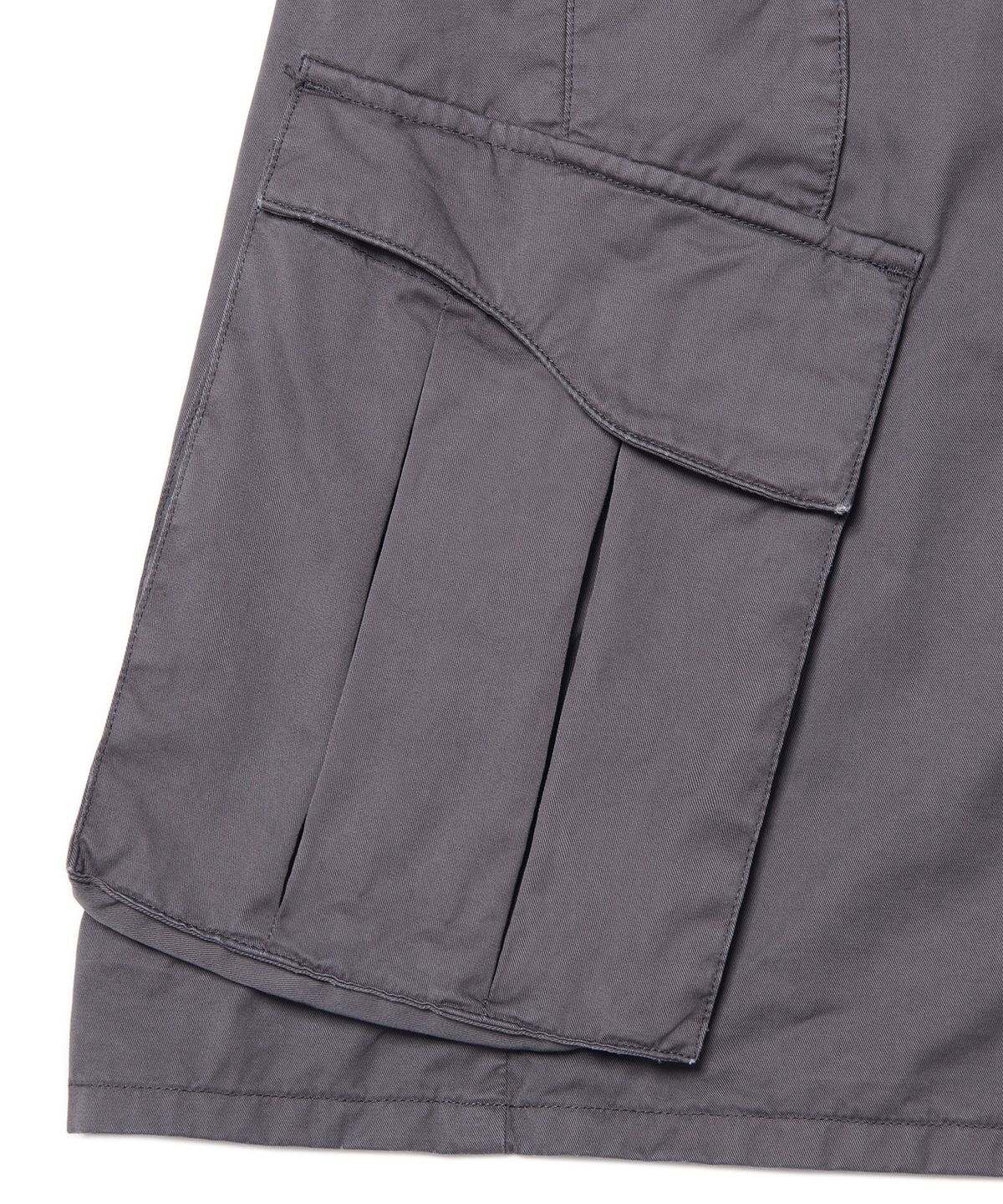 노매뉴얼(NOMANUAL) TWISTED CARGO SHORTS - WASHED CHARCOAL