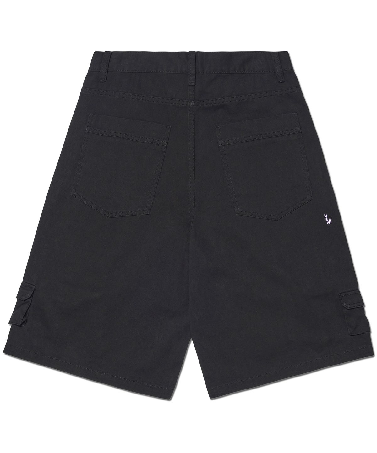 노매뉴얼(NOMANUAL) UTILITY CARGO SHORTS - WASHED BLACK