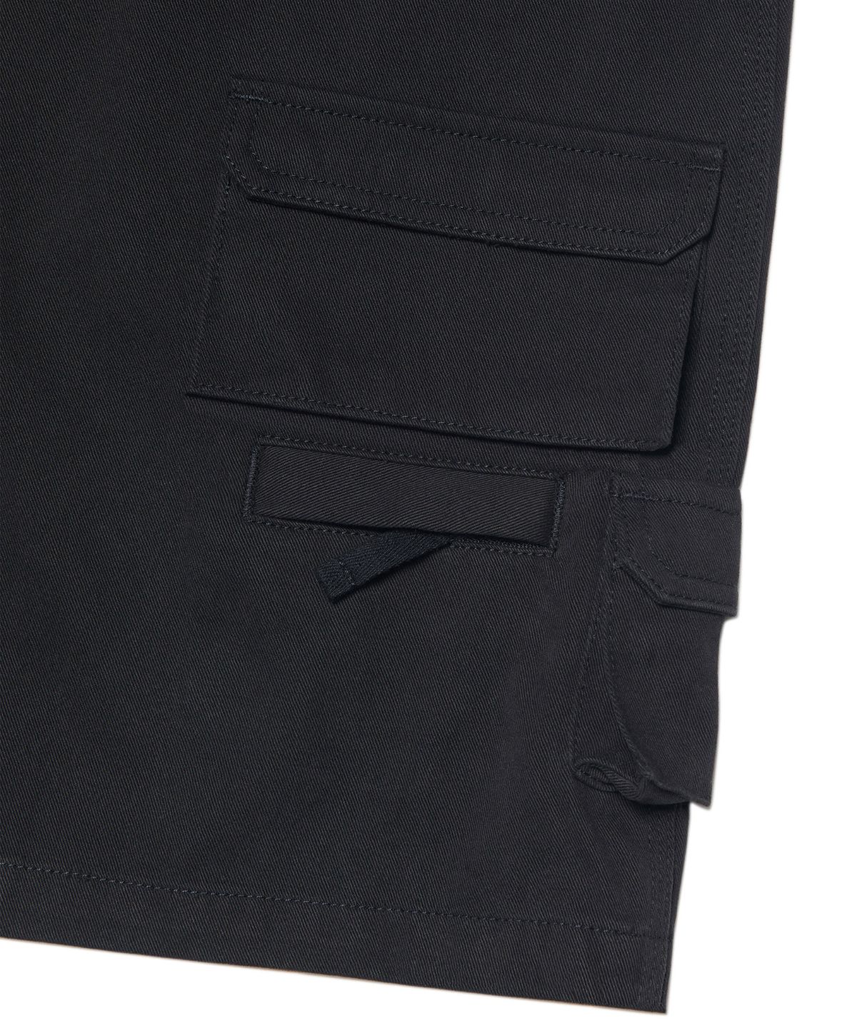 노매뉴얼(NOMANUAL) UTILITY CARGO SHORTS - WASHED BLACK