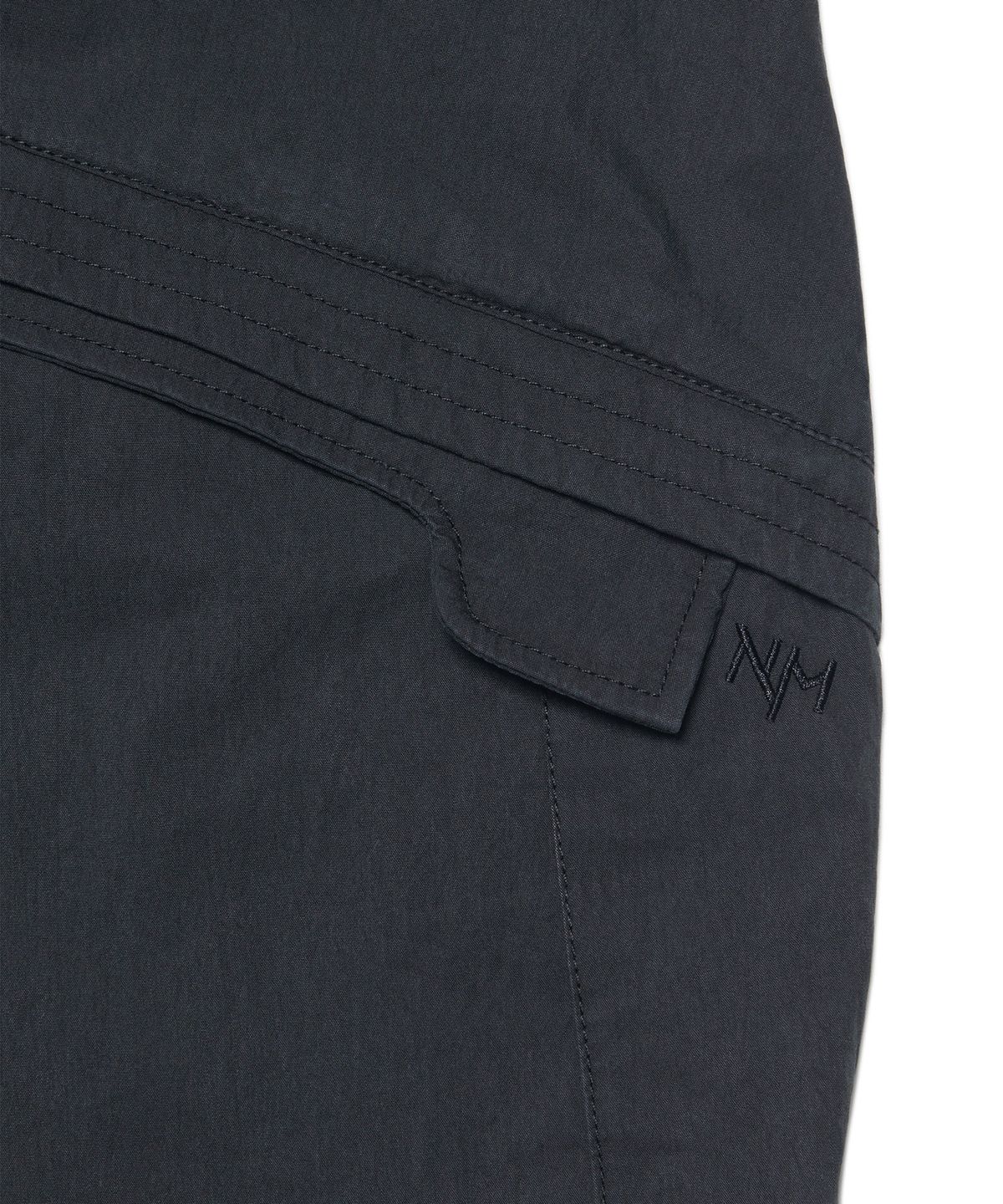 노매뉴얼(NOMANUAL) LAYER SHORTS - WASHED BLACK