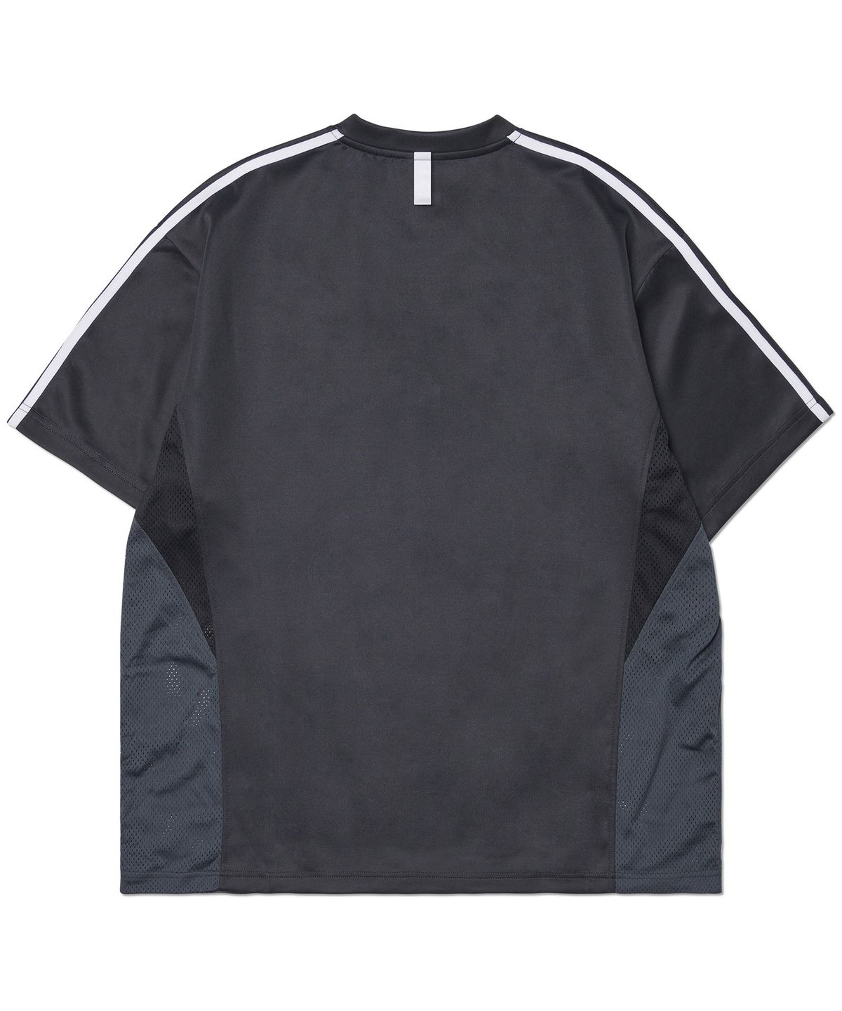 노매뉴얼(NOMANUAL) SWEEP BASEBALL JERSEY - CHARCOAL
