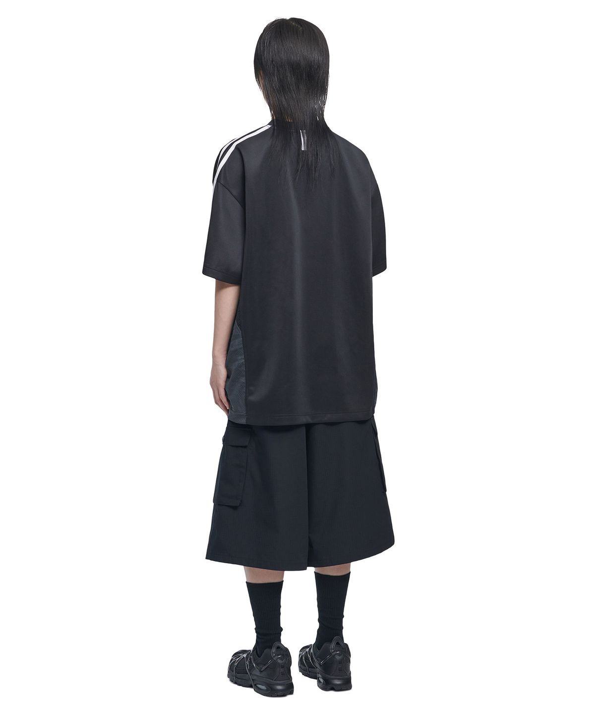 노매뉴얼(NOMANUAL) SWEEP BASEBALL JERSEY - CHARCOAL